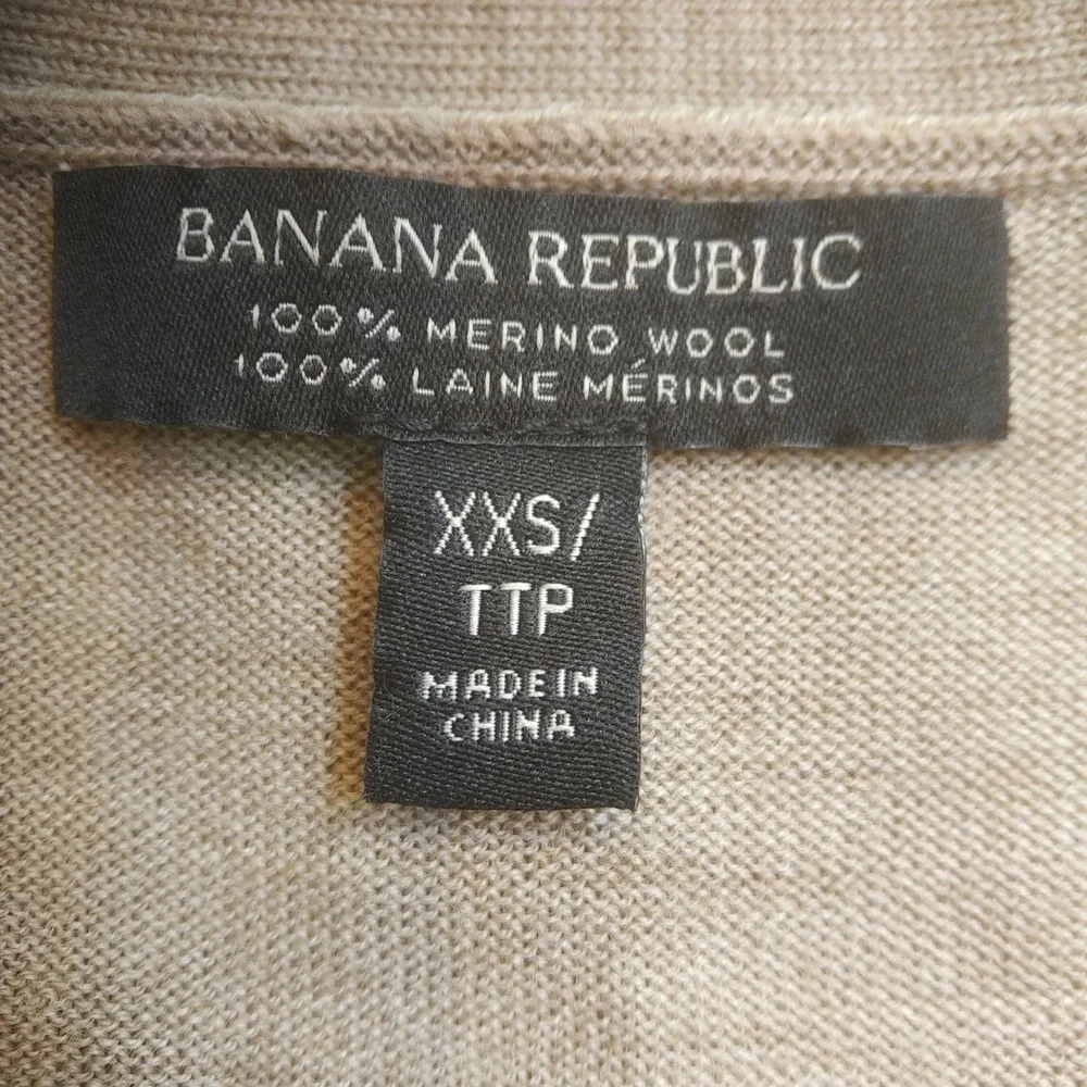 BR Fine Merino Wool Duster Cardigan Size XXS in EUC by Banana Republic - Picture 10 of 13